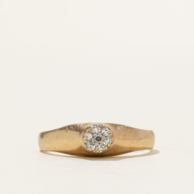 14k Diamond Round Cluster Ring | 0.10ctw | SZ 9.5