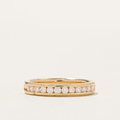 14k Semi Eternity Channel Set Diamond Band | 0.29ctw | 3.25mm | SZ 6.5