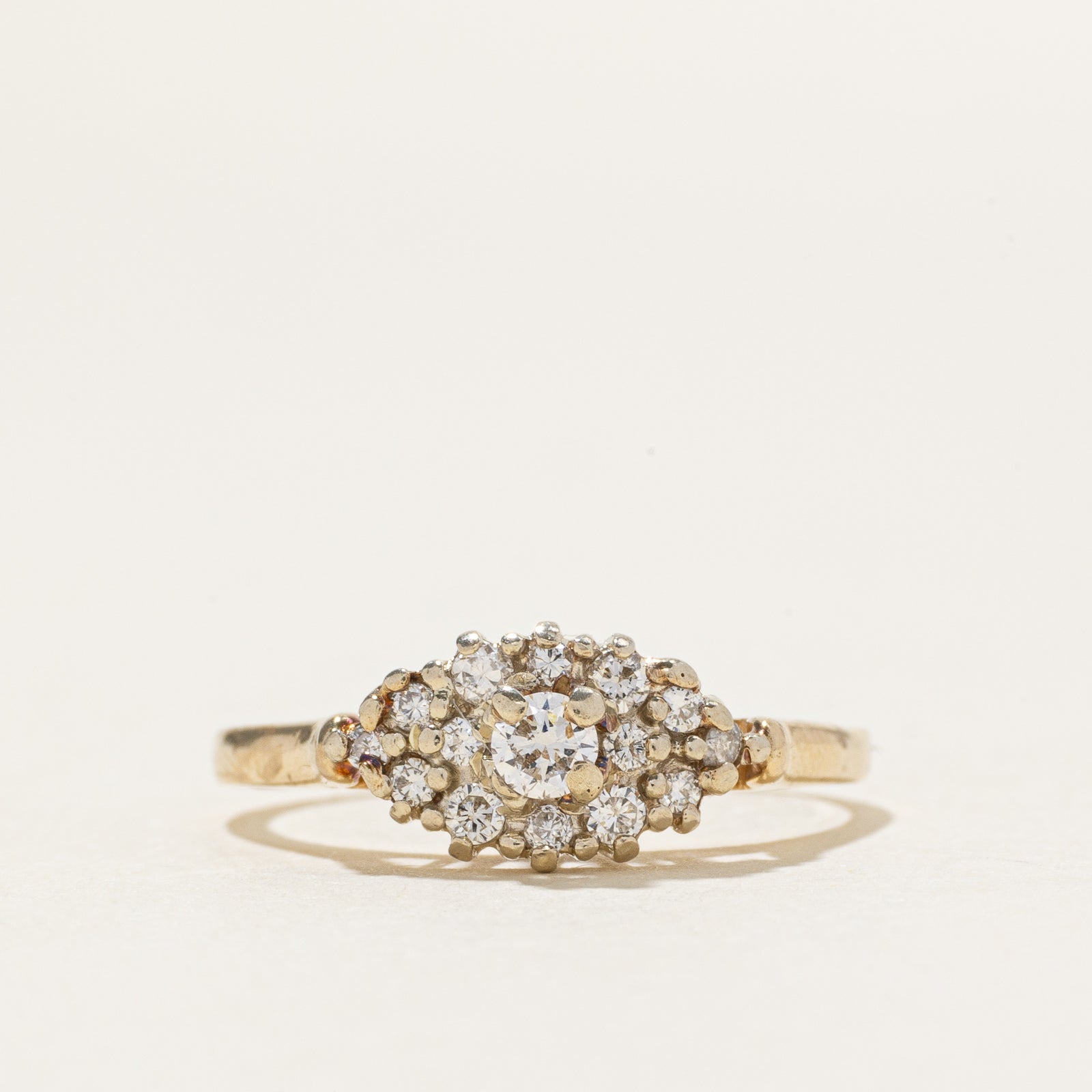Diamond Marquise Shaped Cluster Ring | 0.27ctw | SZ 6