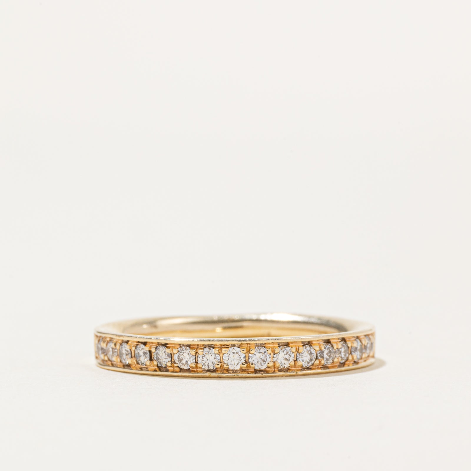14k Semi Eternity Diamond Band | 0.34ctw | 3mm | SZ 8