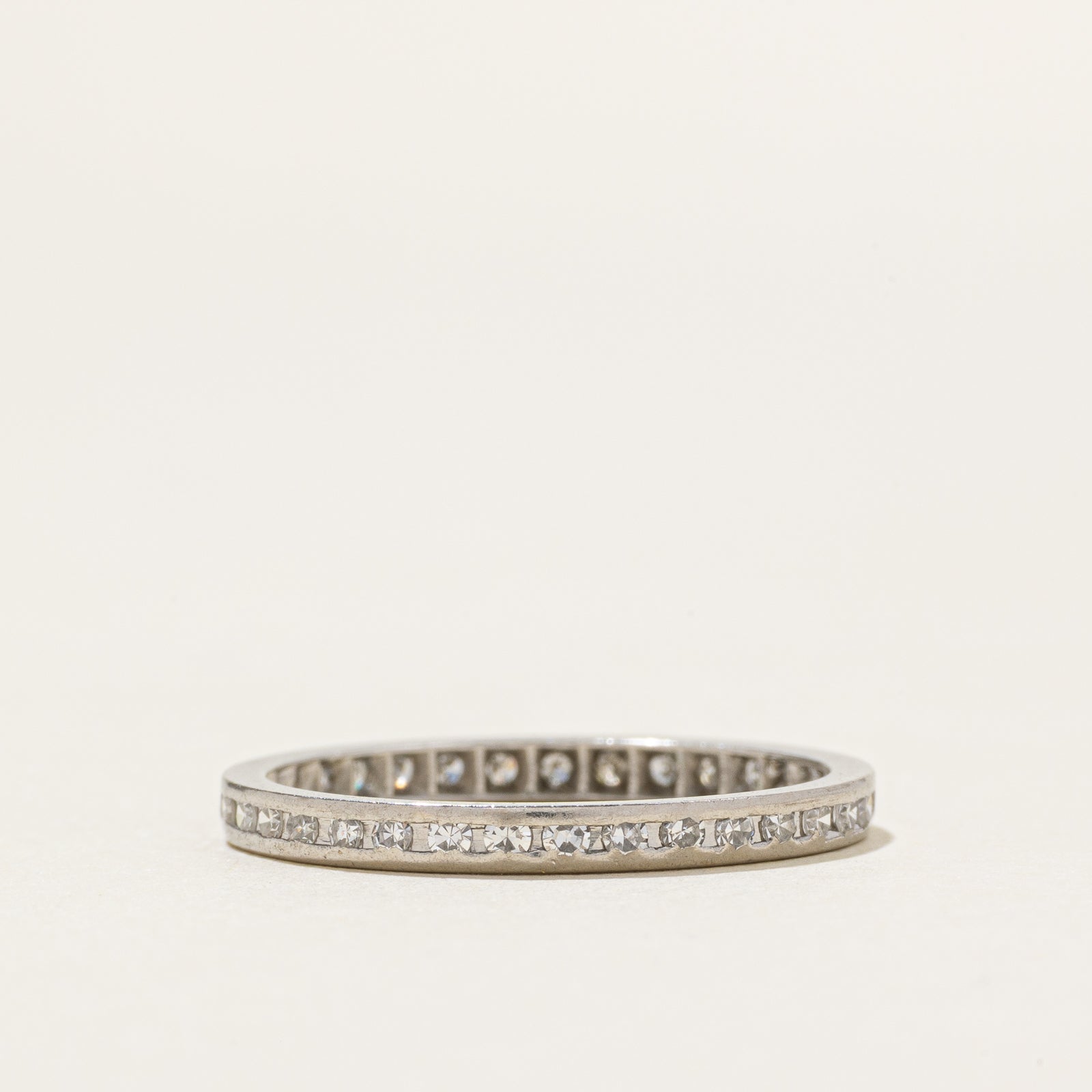 Platinum Eternity Diamond Band | 0.30ctw | 2mm | SZ 6.5