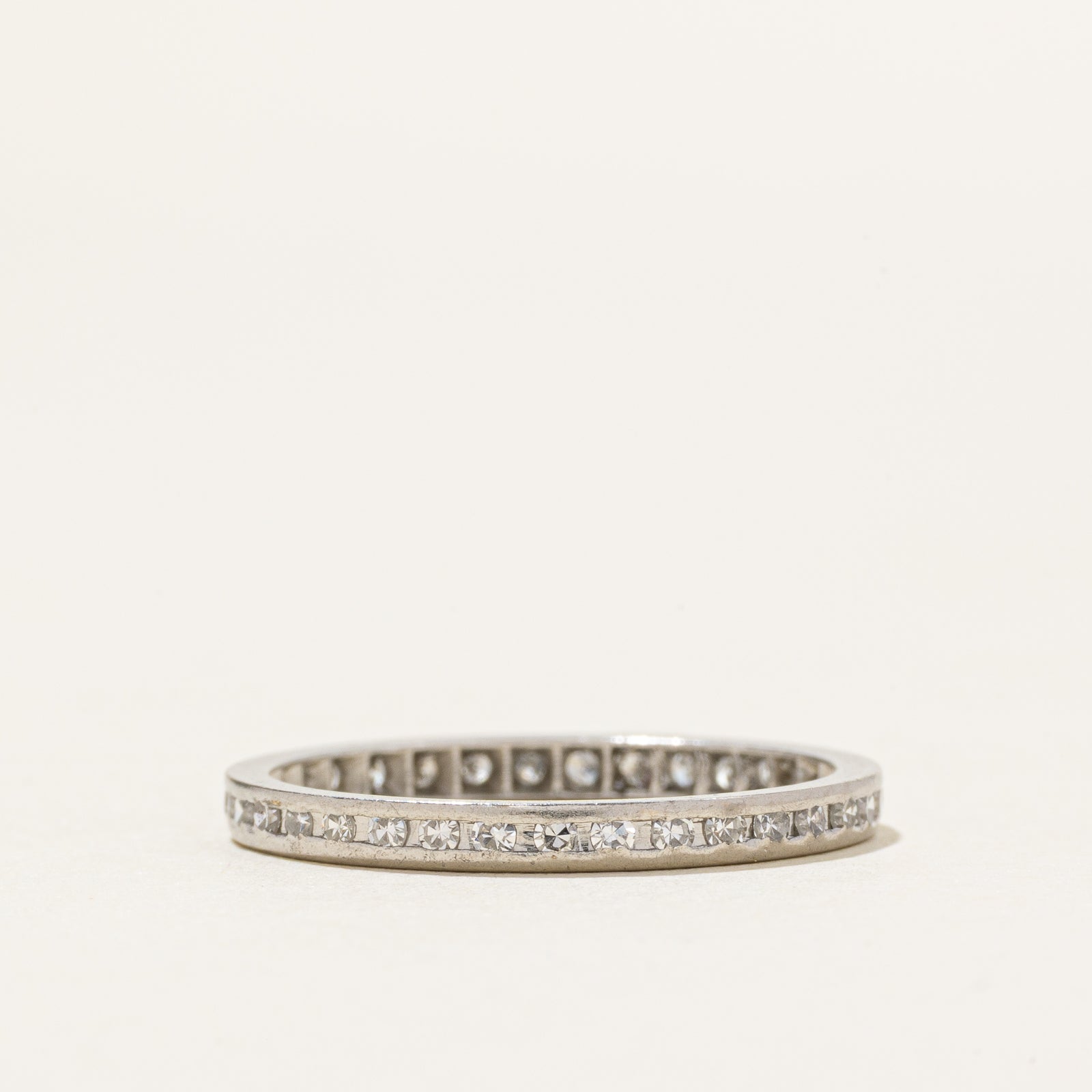 Platinum Eternity Diamond Band | 0.30ctw | 2mm | SZ 6.5