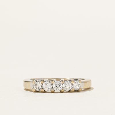 18k Five Stone Diamond Ring | 0.41ctw | SZ 5.75