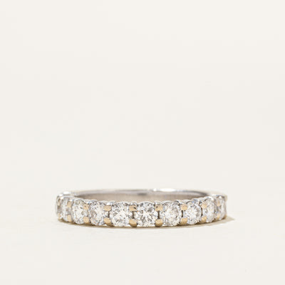 14k Semi Eternity Diamond Ring | 0.94ctw | SZ 6.5