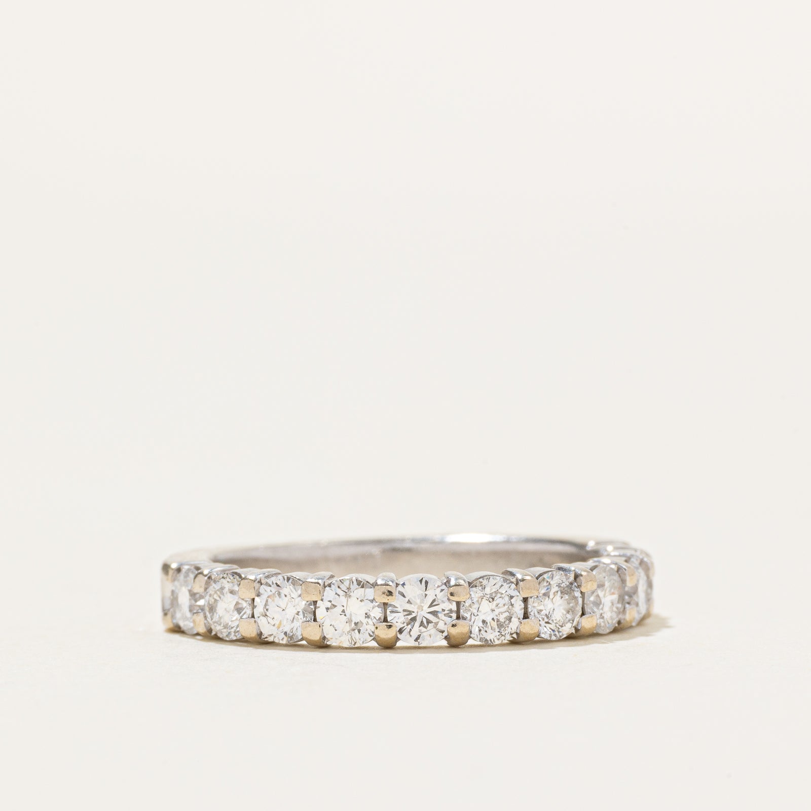14k Semi Eternity Diamond Ring | 0.94ctw | SZ 6.5