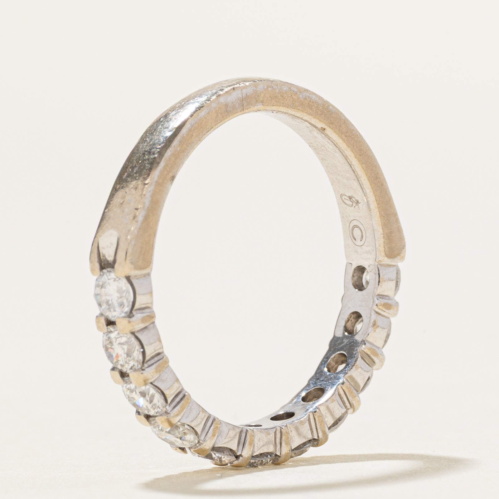 14k Semi Eternity Diamond Ring | 0.94ctw | SZ 6.5