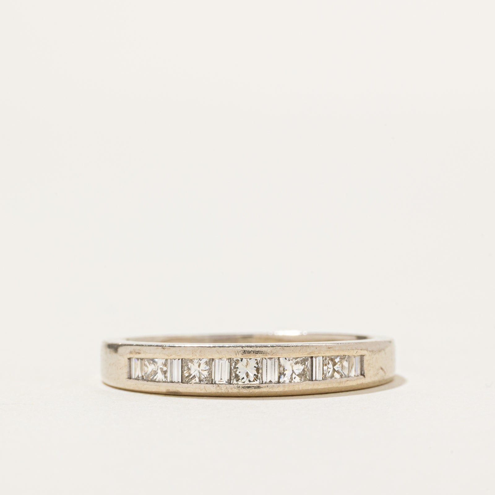 14k Semi Eternity Princess Cut Diamond Ring | 0.50ctw | SZ 8