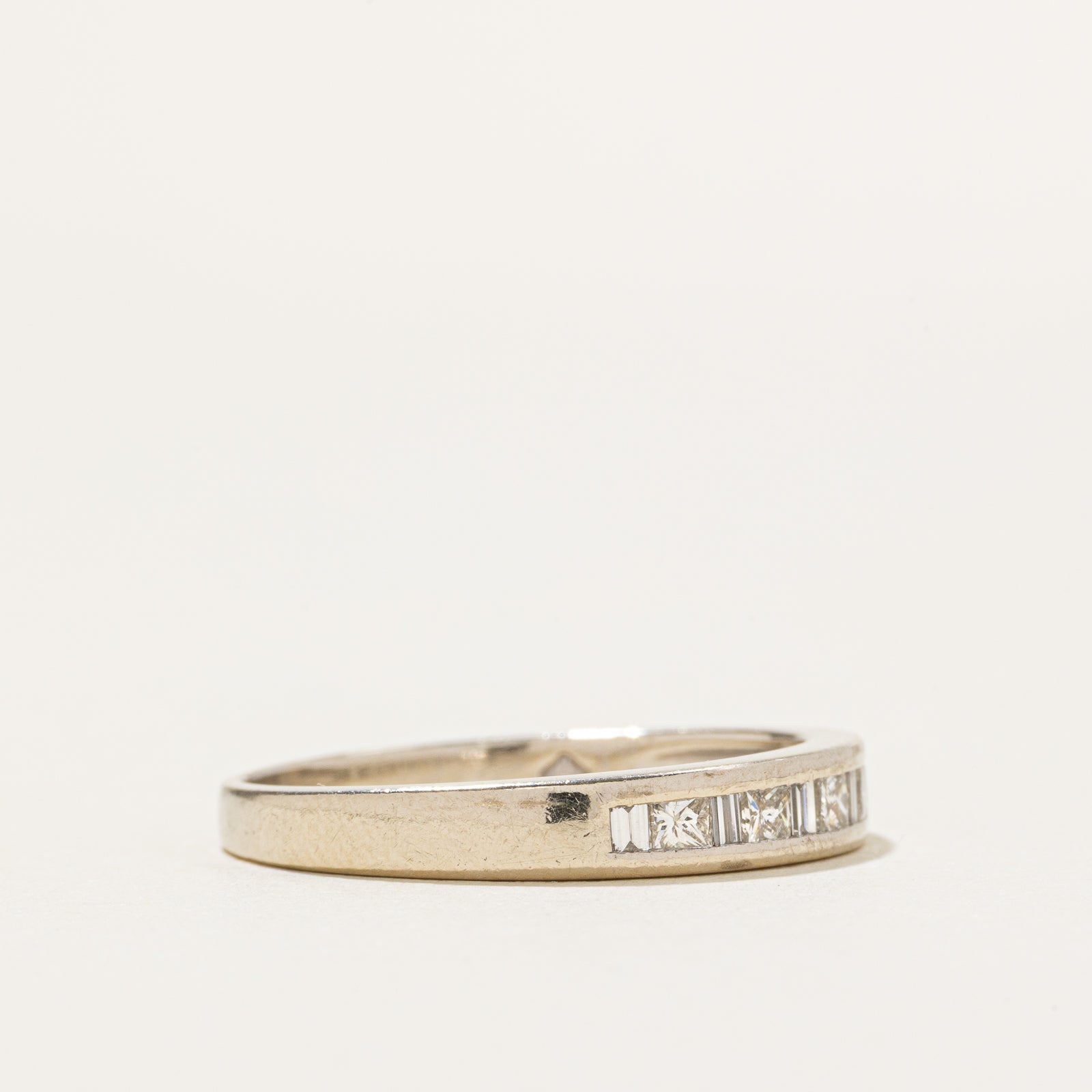14k Semi Eternity Princess Cut Diamond Ring | 0.50ctw | SZ 8