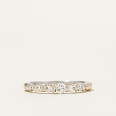 18k Semi Eternity Diamond Ring | 0.34ctw | SZ 6.75