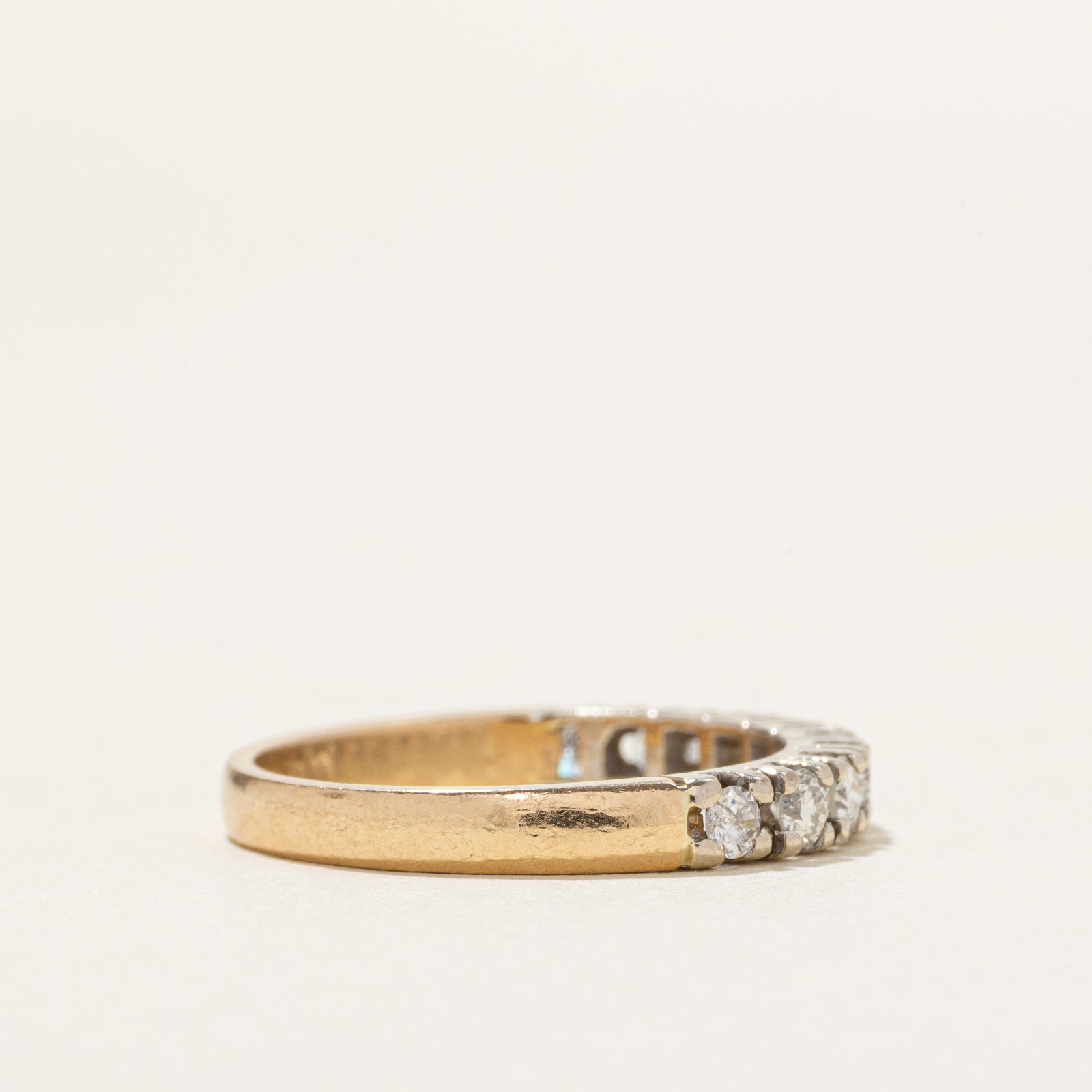 14k Semi Eternity Diamond Ring | 0.42ctw | SZ 5