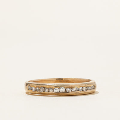 14k Channel Set Semi Eternity Diamond Band | 0.30ctw | 3.25mm | SZ 8.75
