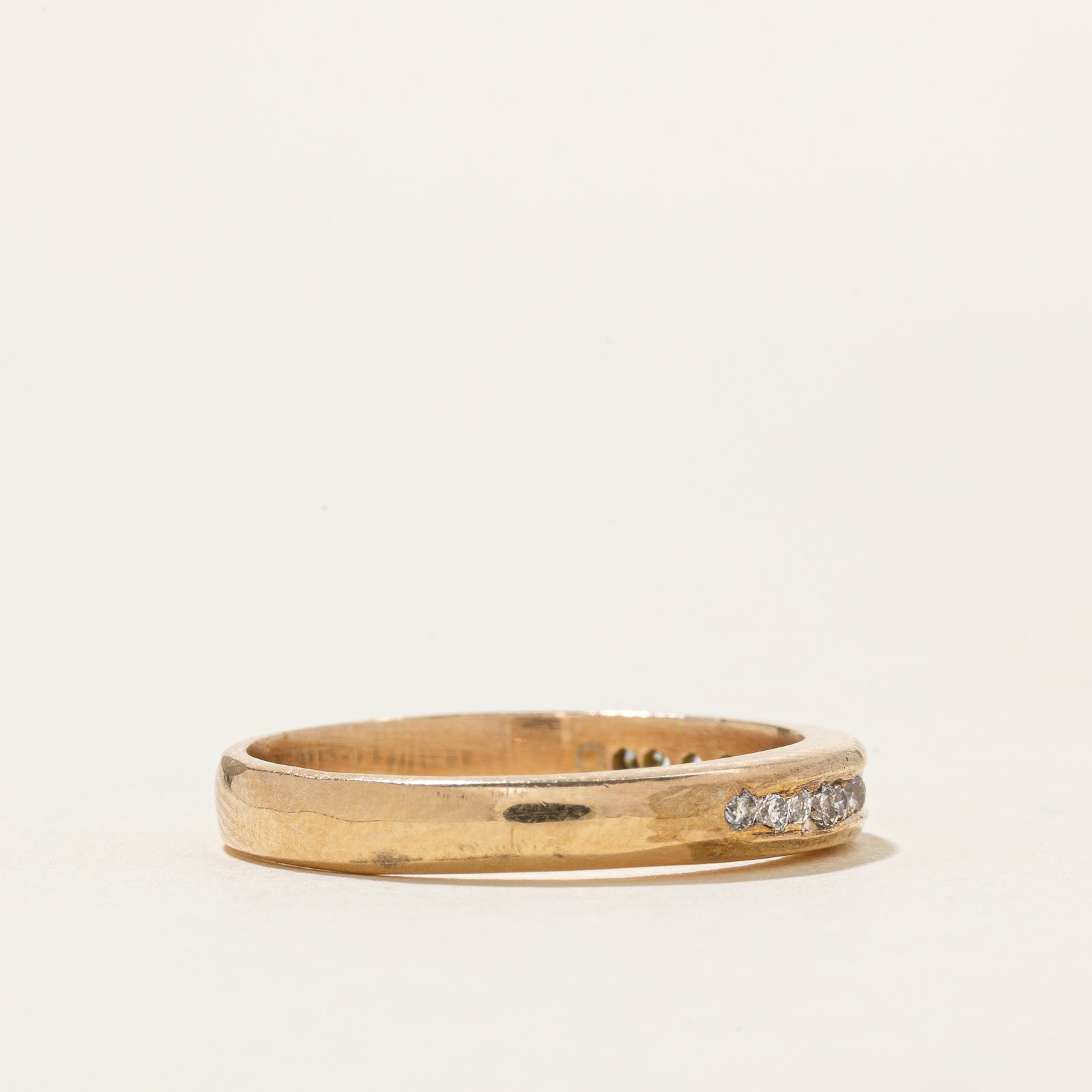 14k Channel Set Semi Eternity Diamond Band | 0.30ctw | 3.25mm | SZ 8.75