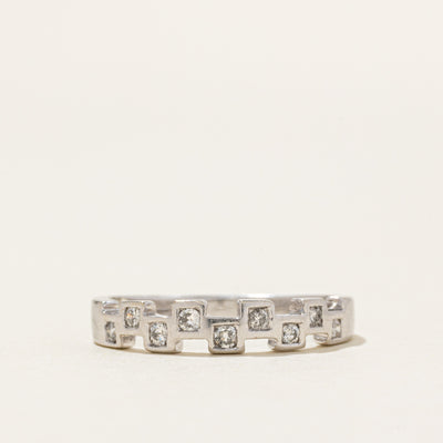 14k Diamond Geometric Cubic Ring | 0.15ctw | SZ 7