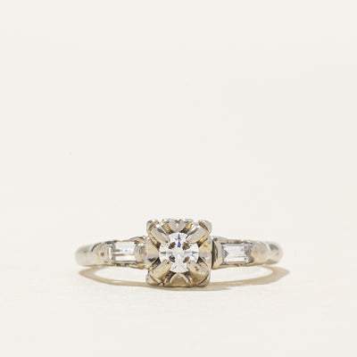 18k Illusion Set Diamond Ring | 0.28ctw | SZ 4.75