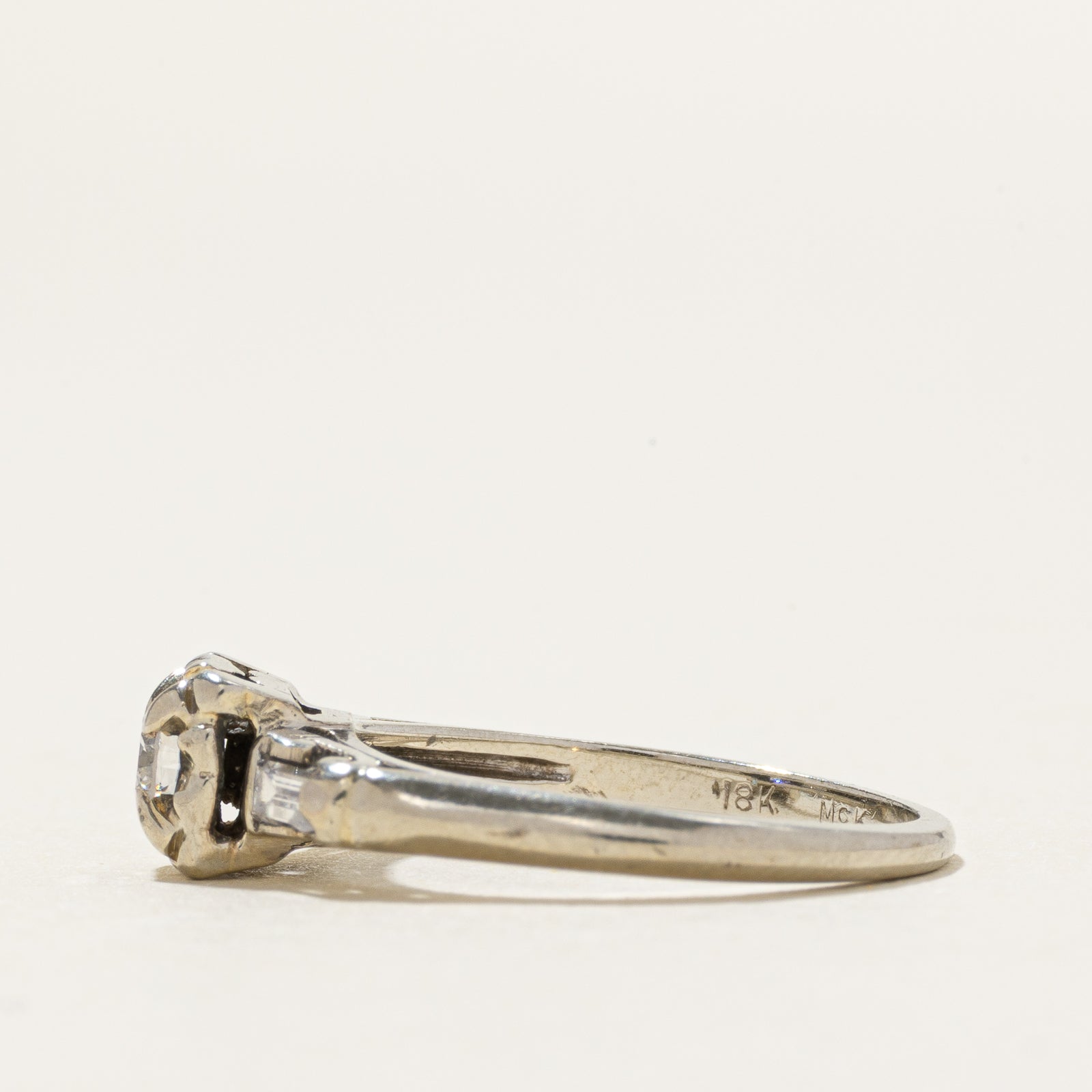 18k Illusion Set Diamond Ring | 0.28ctw | SZ 4.75