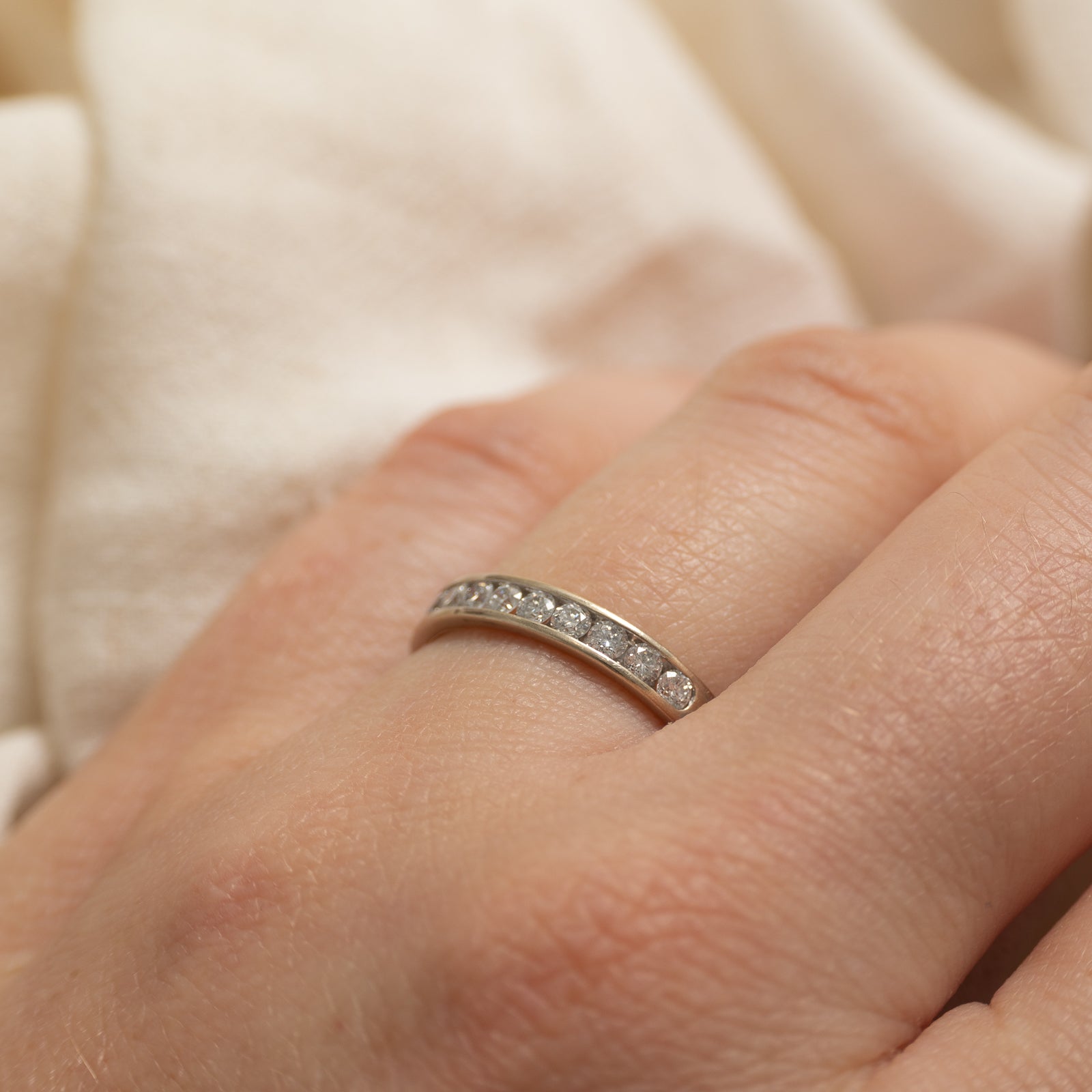 14k Semi Eternity Channel Set Diamond Ring | 0.50ctw | SZ 5.5