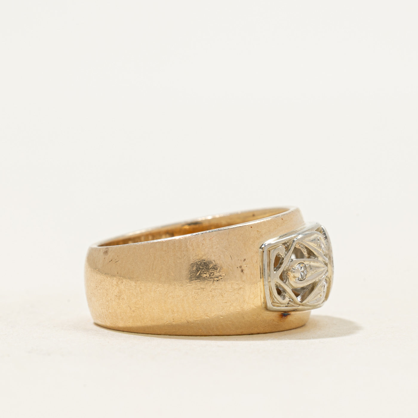 Diamond Openwork Dome Ring | 0.10ctw | SZ 6.75