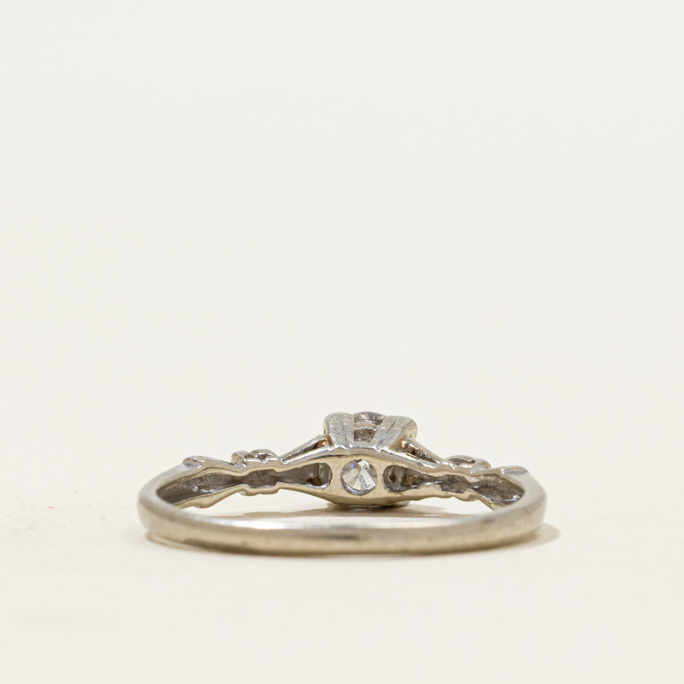 White Gold Diamond Solitaire Ring | 0.26ct | SZ 5