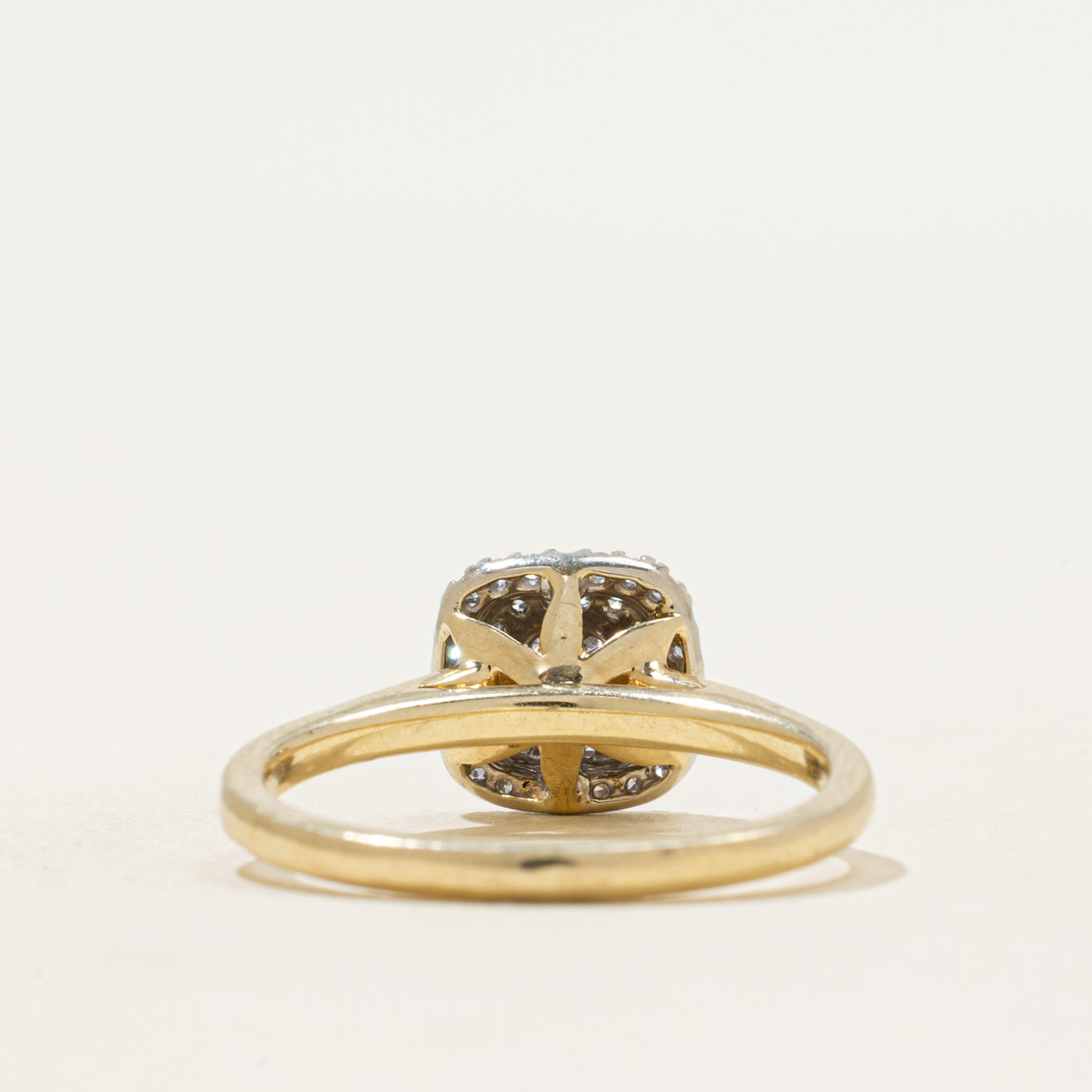 Double Halo Diamond Engagement Ring | 0.23ctw | SZ 6.75
