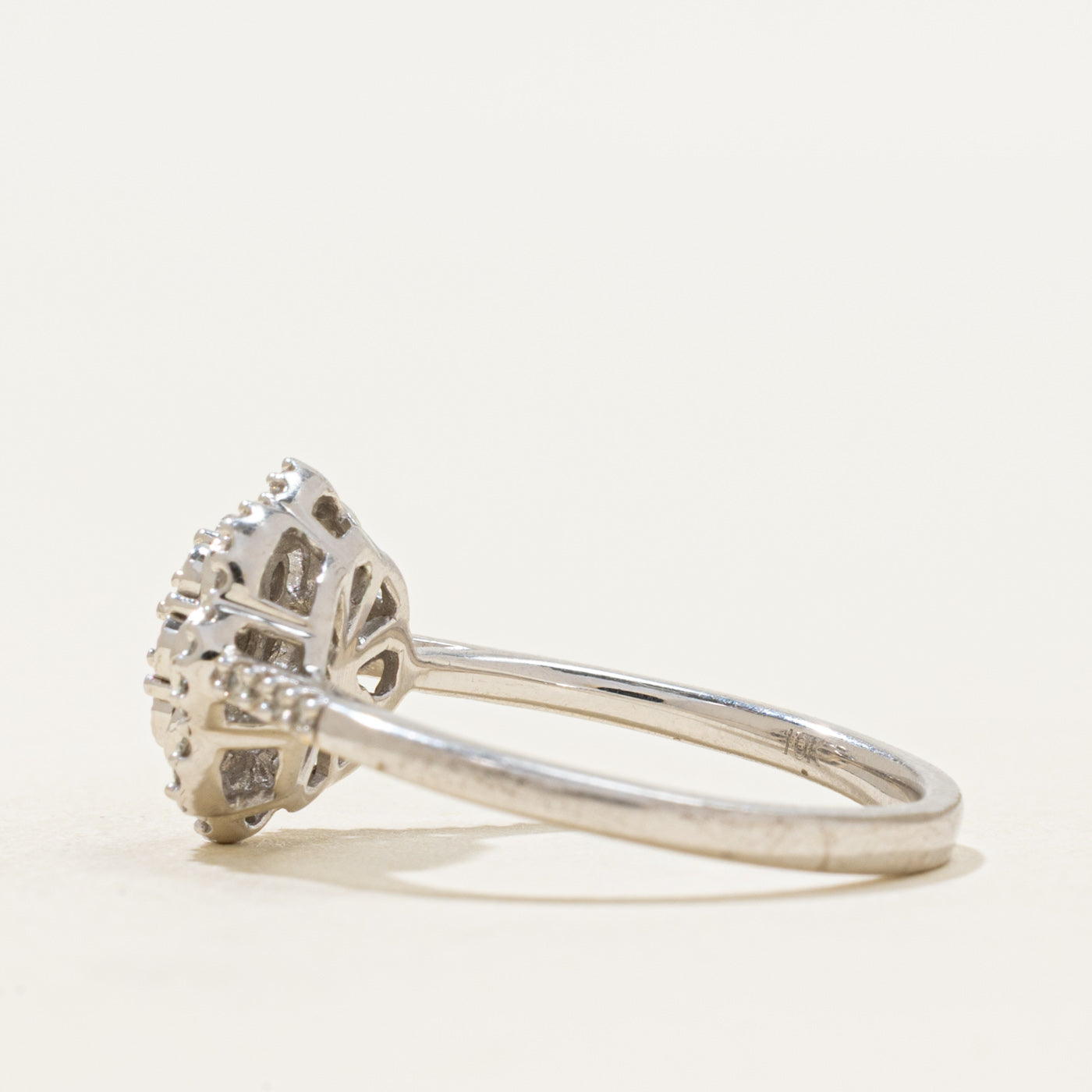 Illusion Set Diamond Cocktail Ring | 0.16ctw | SZ 6.5
