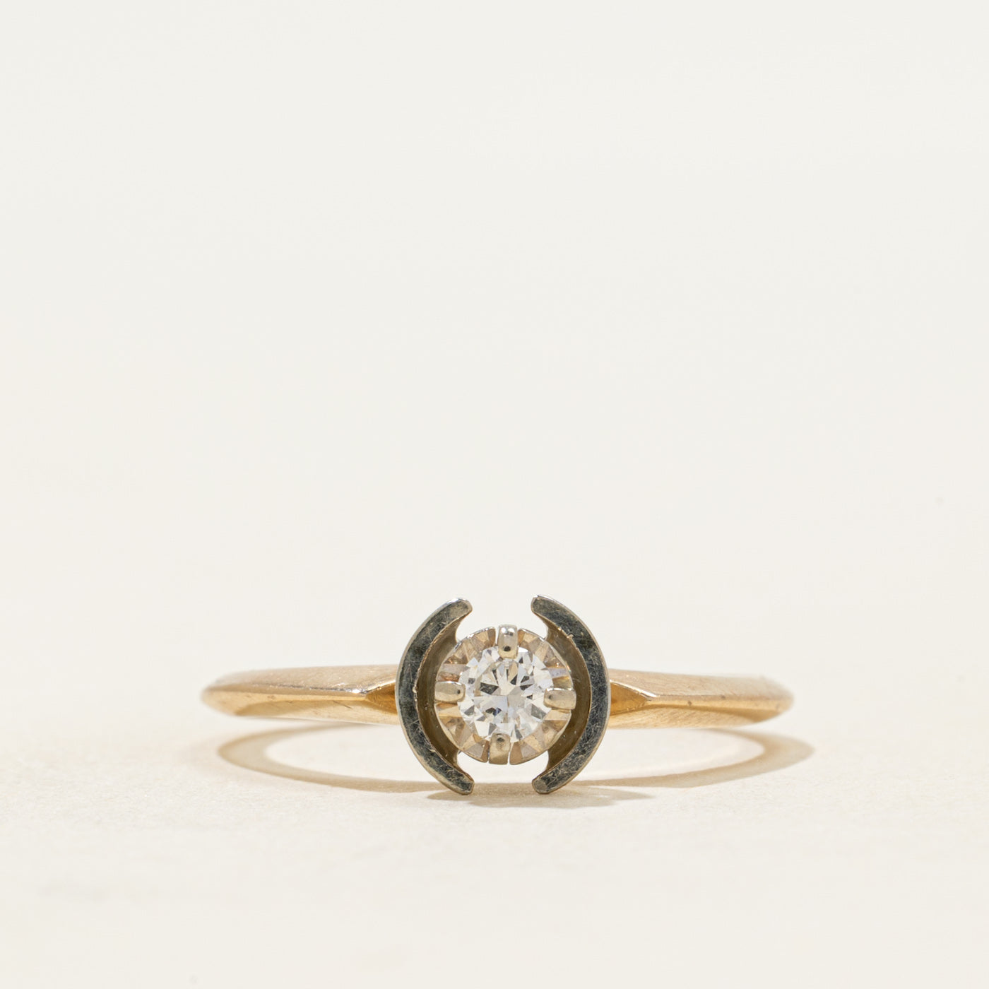Illusion Set Solitaire Diamond Ring | 0.11ct | SZ 7
