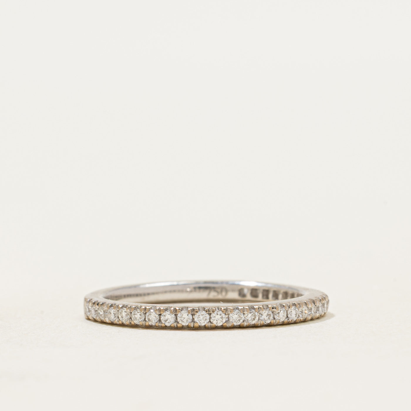 18k Semi Eternity Diamond Band | 0.15ctw | 1.70mm | SZ 4.5