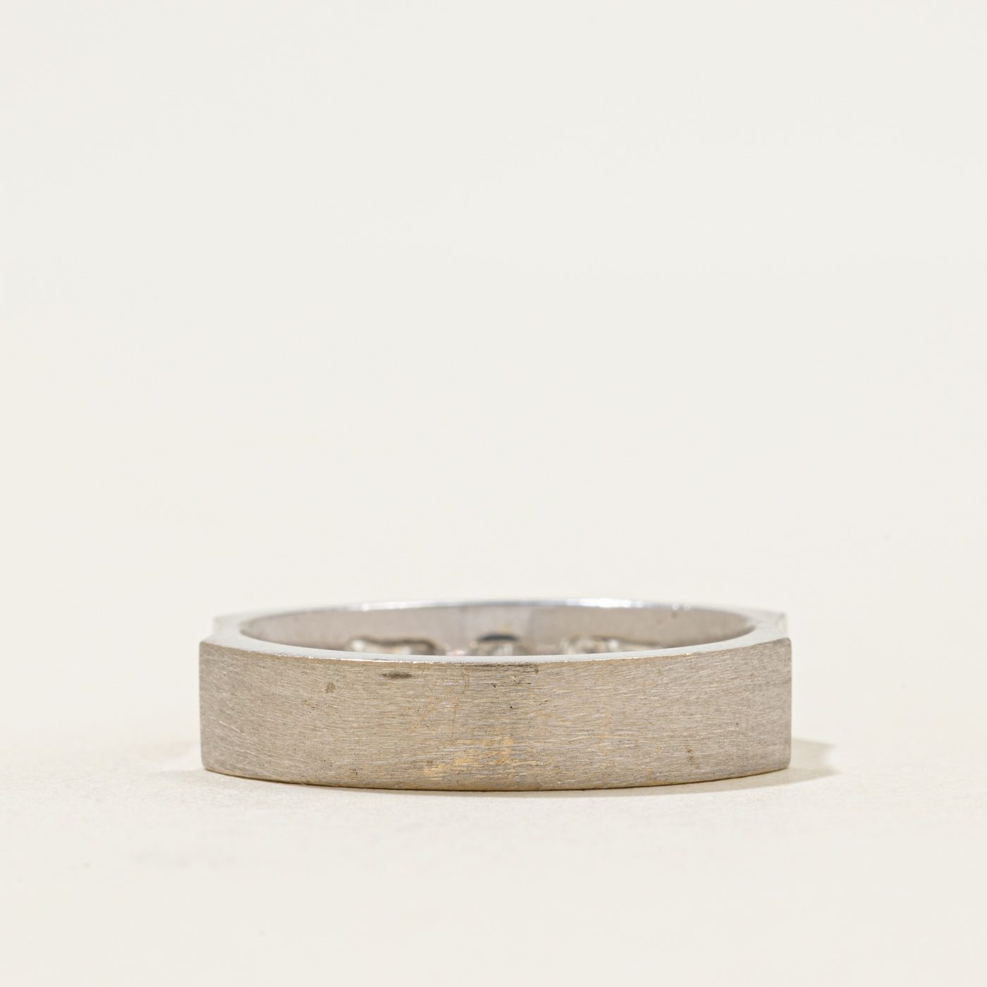 Matte Finish Channel Set Diamond Band | 0.28ctw | 5.05mm | SZ 10.25