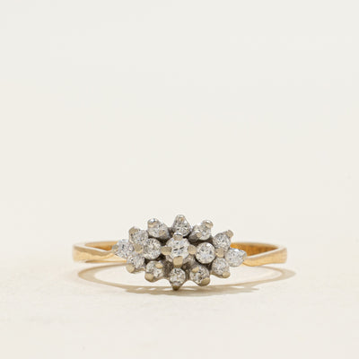 14k Diamond Cluster Ring | 0.23ctw | SZ 5.75