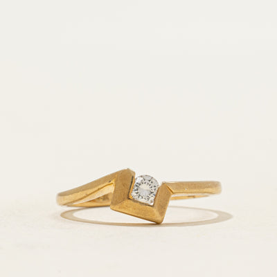 18k Diamond Geometric Ring | 0.13ct | SZ 6.25