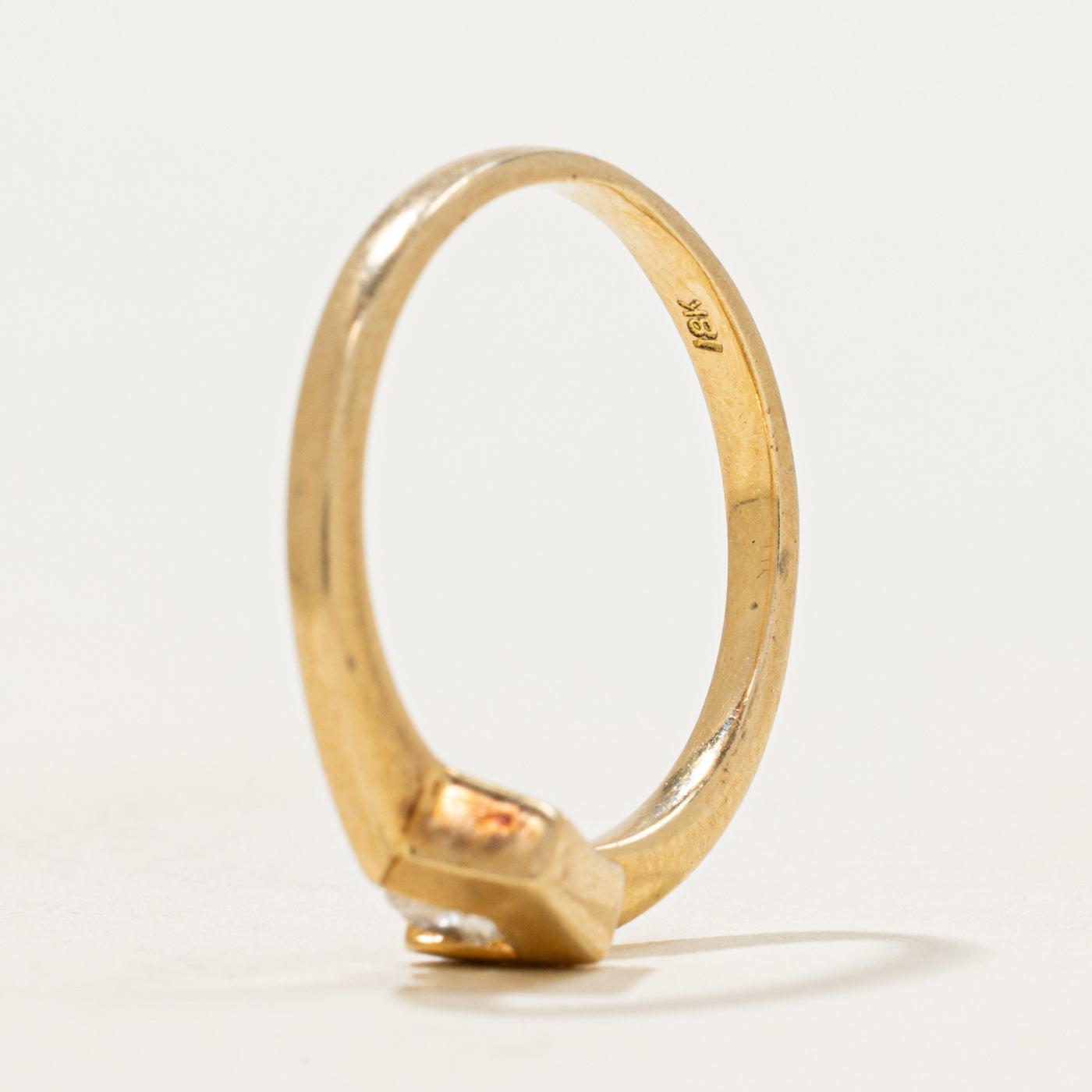 18k Diamond Geometric Ring | 0.13ct | SZ 6.25