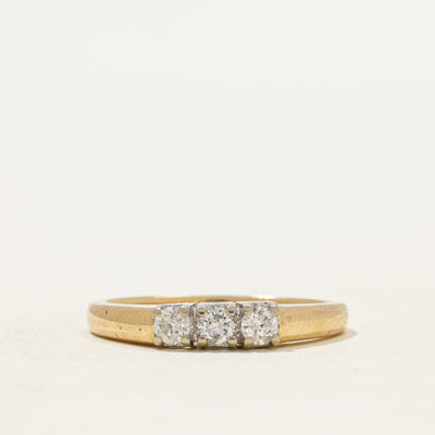 Three Stone Diamond Ring | 0.24ctw | SZ 6.5