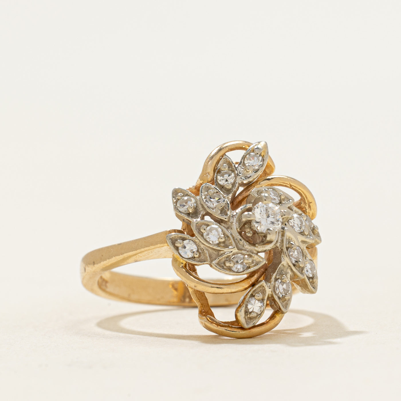 Diamond Cluster Cocktail Ring | 0.24ctw | SZ 6