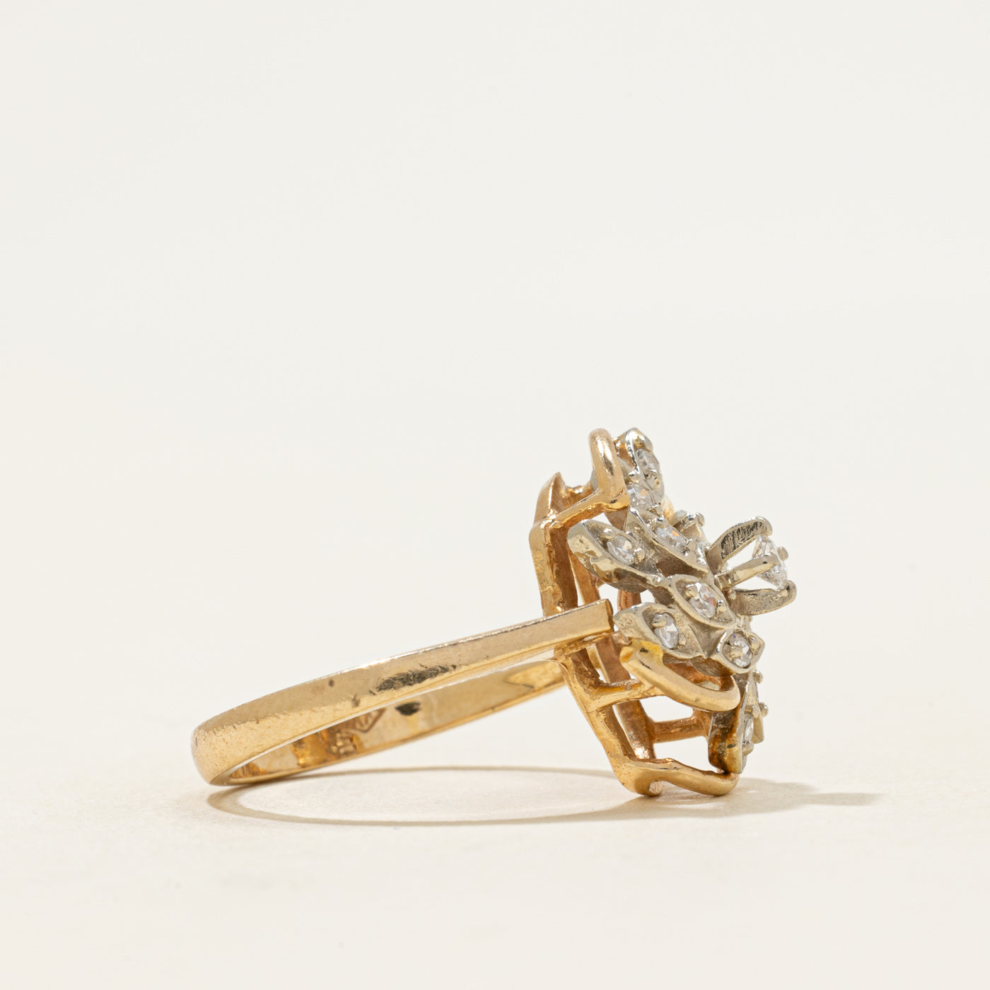 Diamond Cluster Cocktail Ring | 0.24ctw | SZ 6
