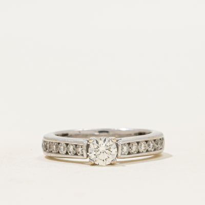 Diamond Engagement Cathedral Ring | 0.67ctw | SZ 4.75