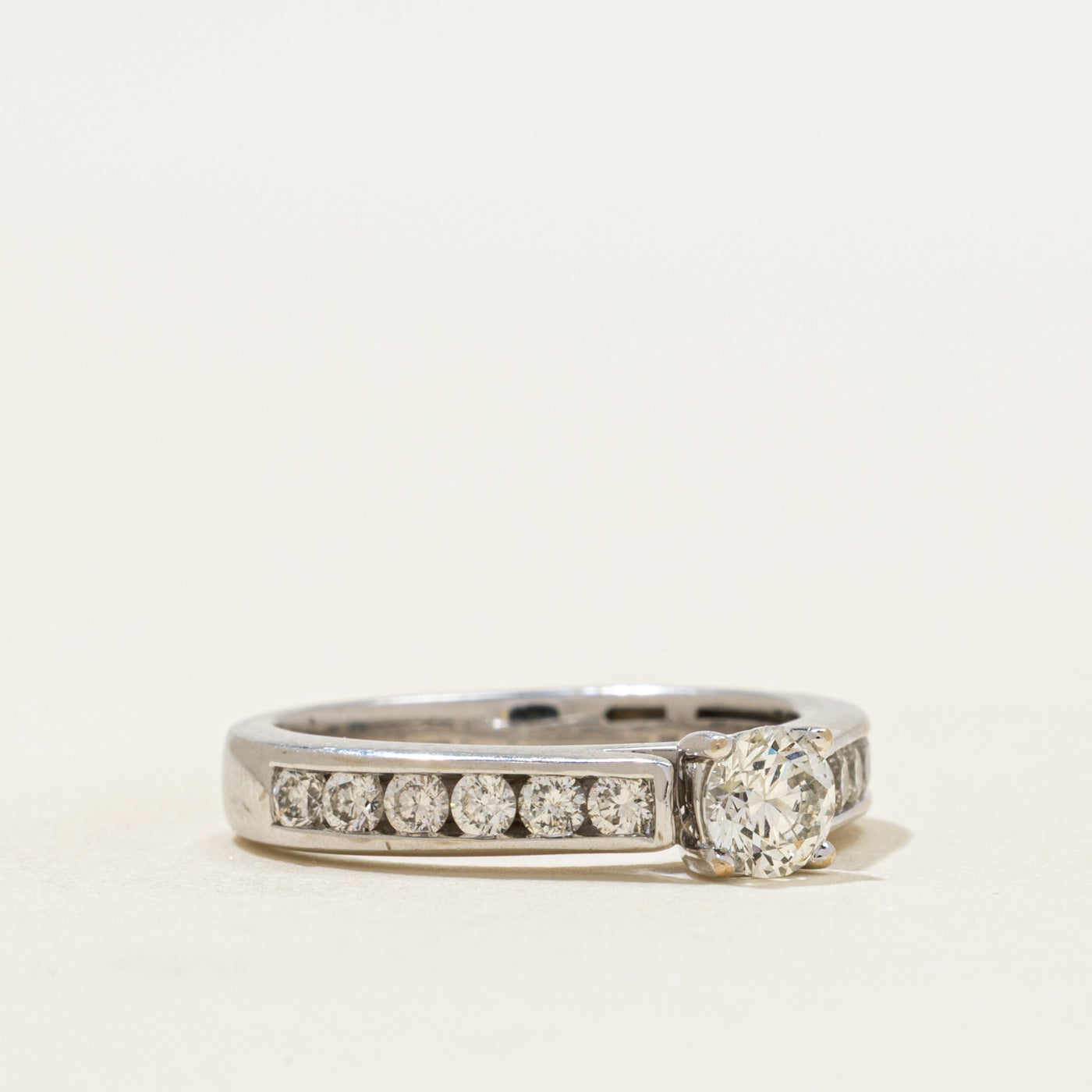Diamond Engagement Cathedral Ring | 0.67ctw | SZ 4.75