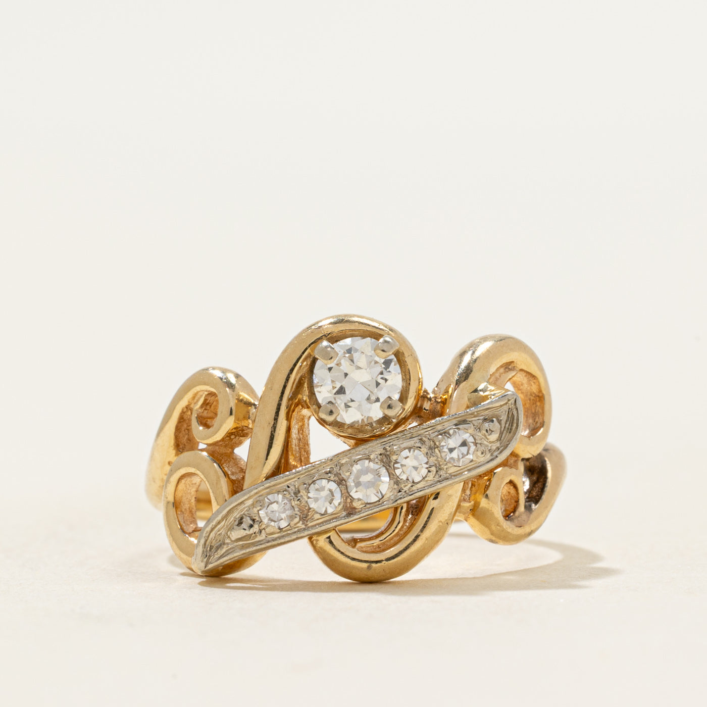Ornate Diamond Statement Ring | 0.29ctw | SZ 6