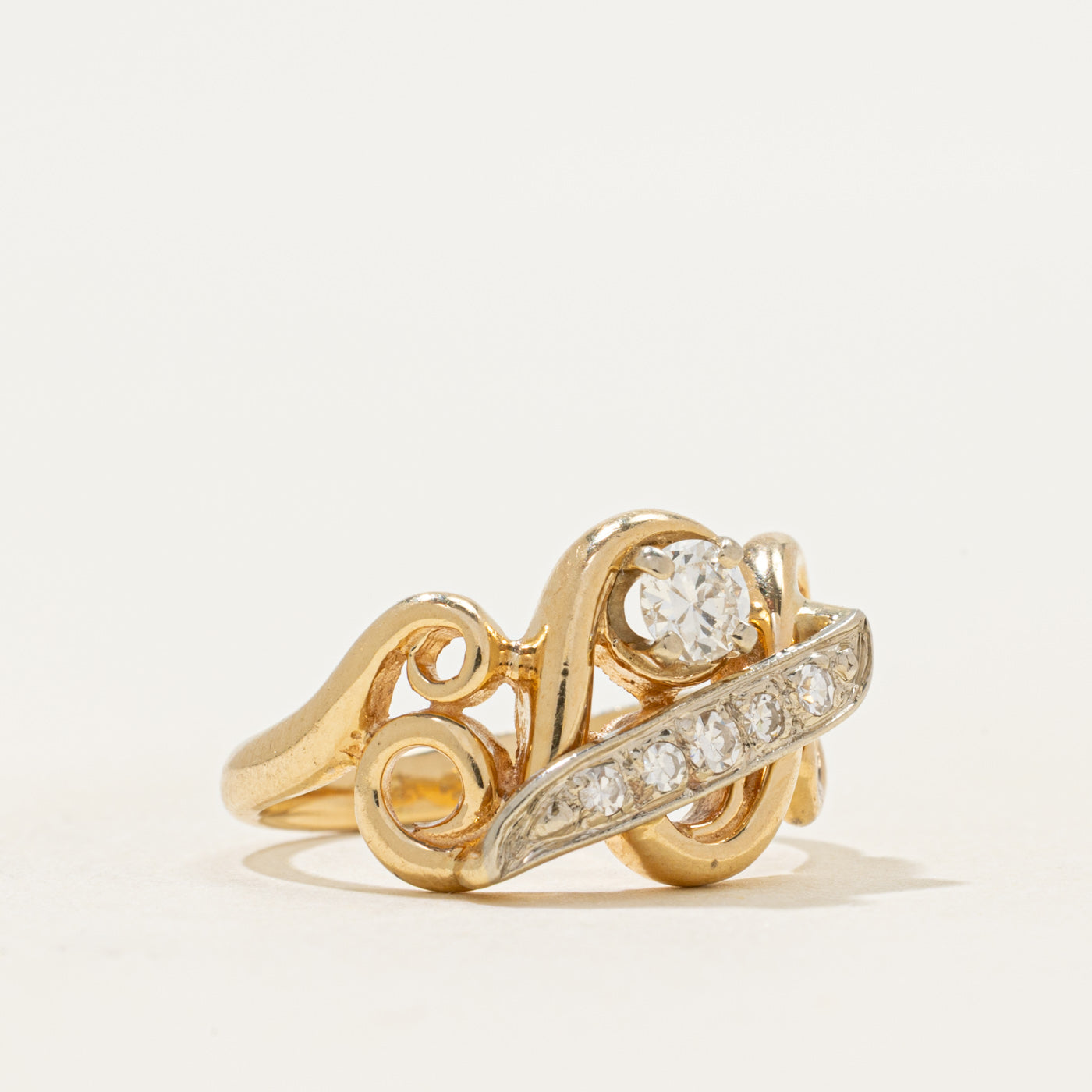 Ornate Diamond Statement Ring | 0.29ctw | SZ 6