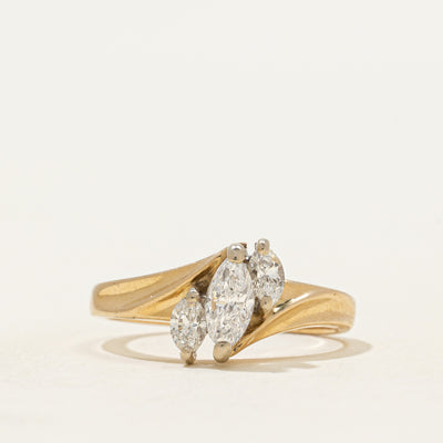 Three Stone Marquise Cut Diamond Ring | 0.51ct | SZ 4.75