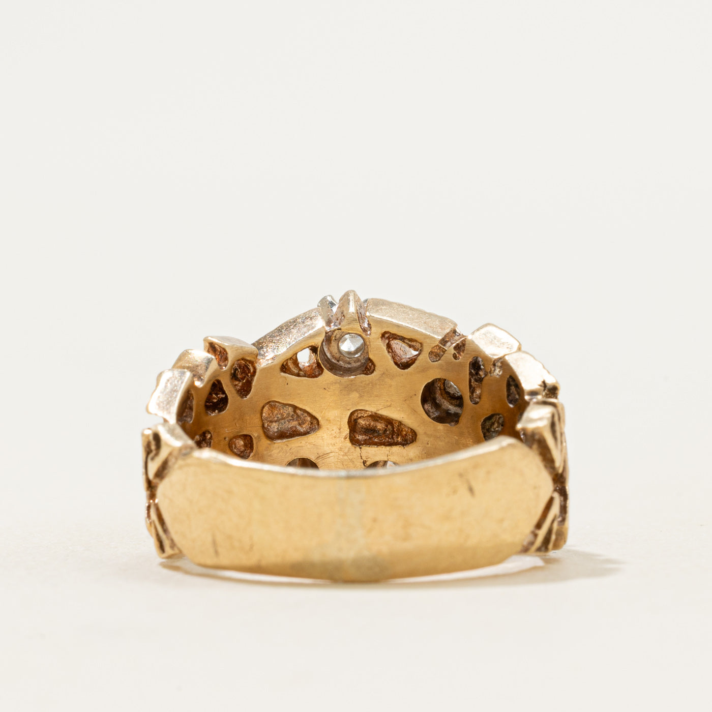 Scattered Diamond Geometric Cocktail Ring | 0.39ctw | SZ 6.75