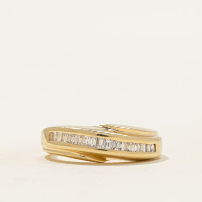 Channel Set Diagonal Diamond Ring | 0.29ctw | SZ 5.25