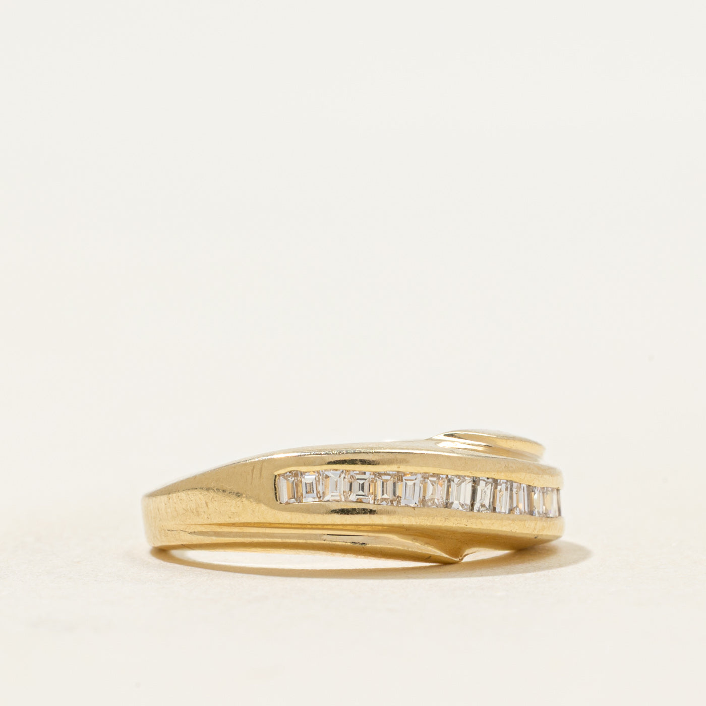 Channel Set Diagonal Diamond Ring | 0.29ctw | SZ 5.25
