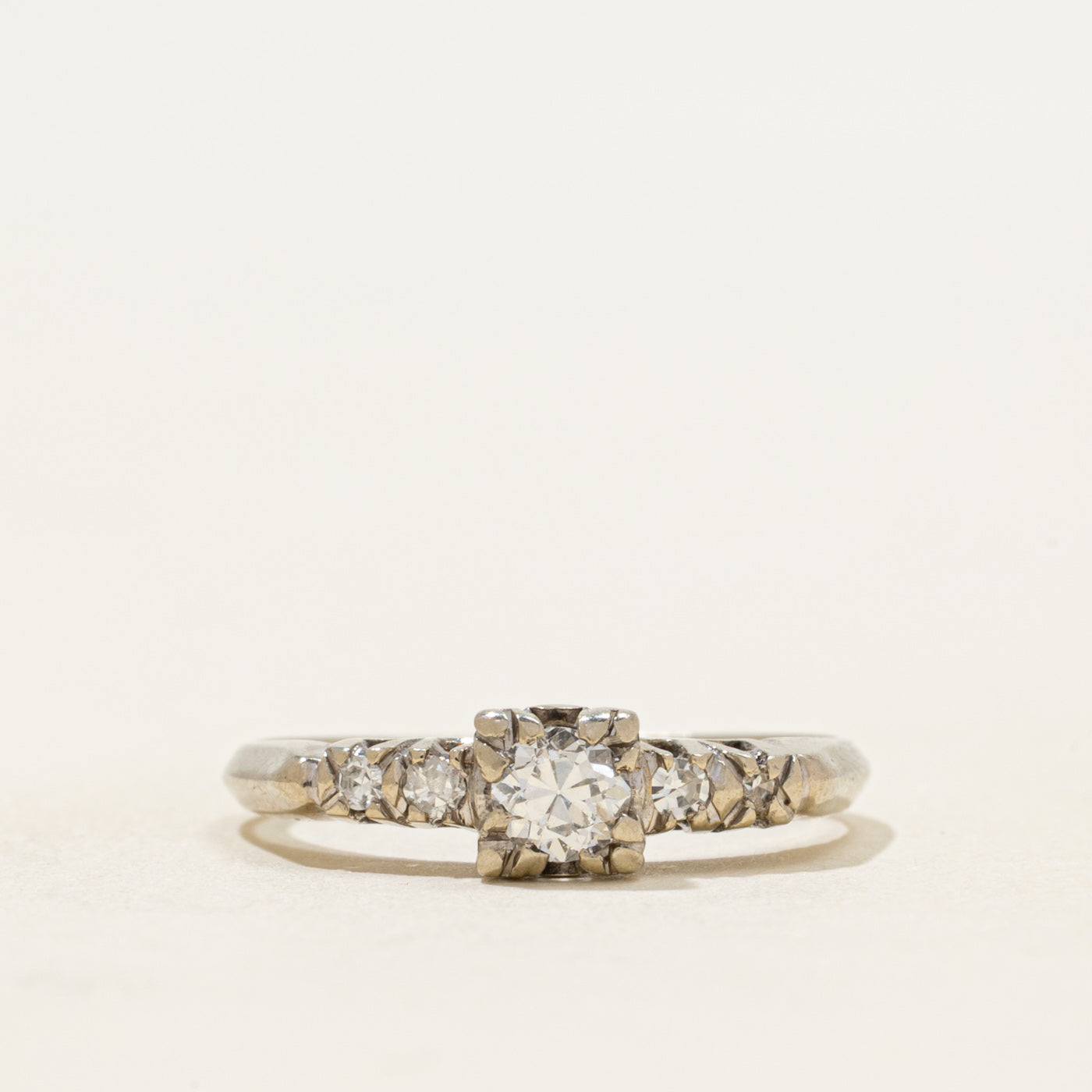 Old European Cut Diamond Ring | 0.13ct | SZ 6.5