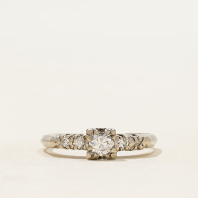 Old European Cut Diamond Ring | 0.13ct | SZ 6.5