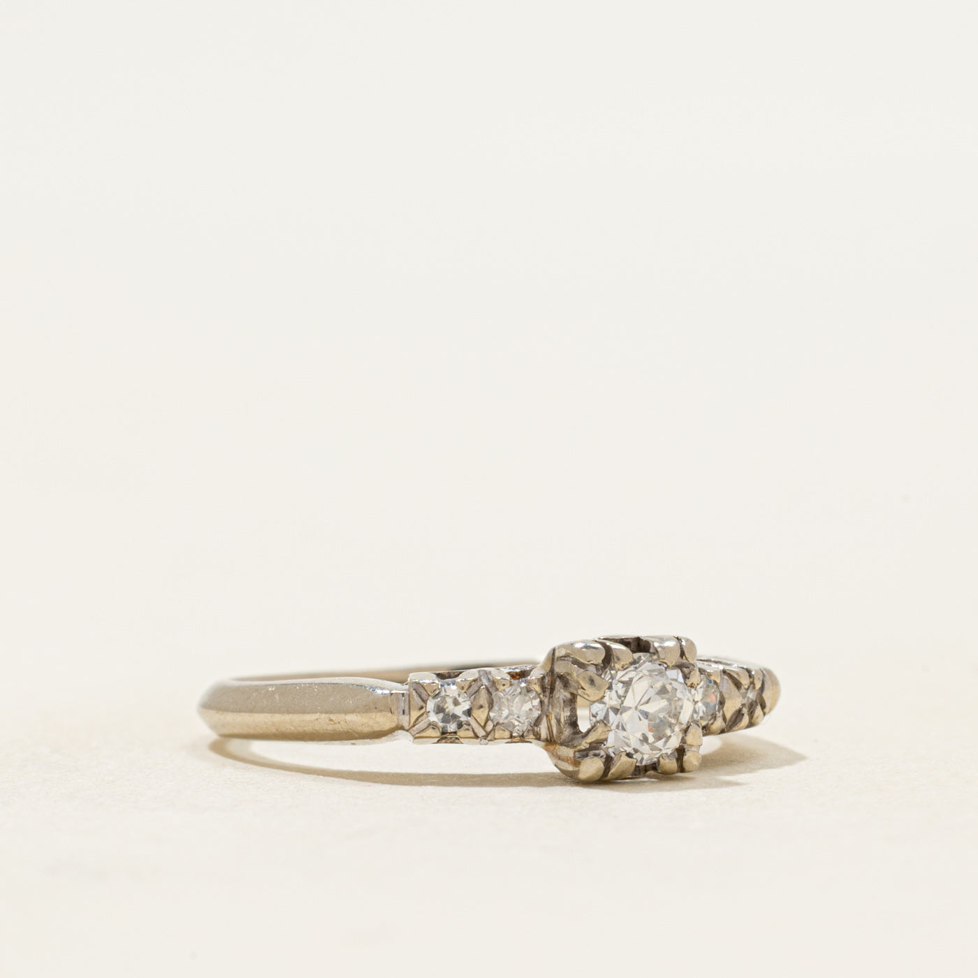 Old European Cut Diamond Ring | 0.13ct | SZ 6.5