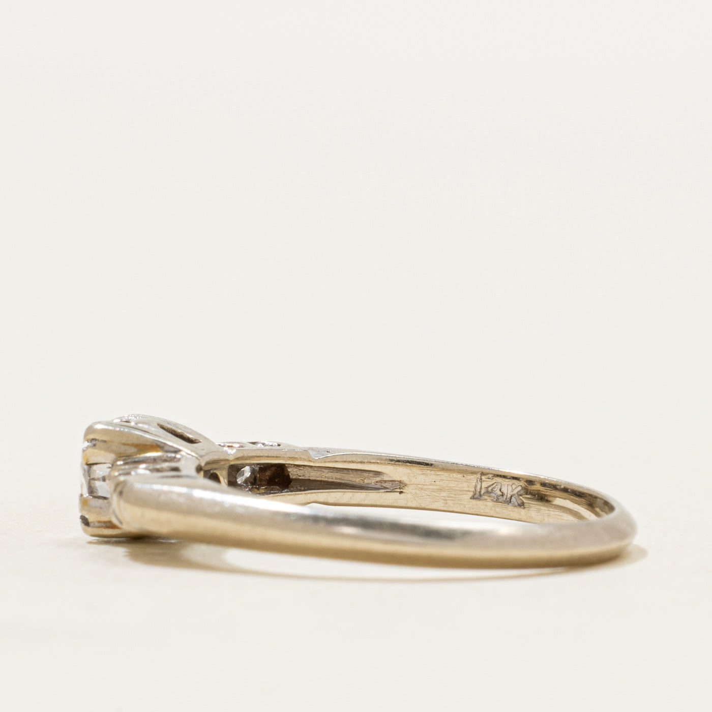 Old European Cut Diamond Ring | 0.13ct | SZ 6.5