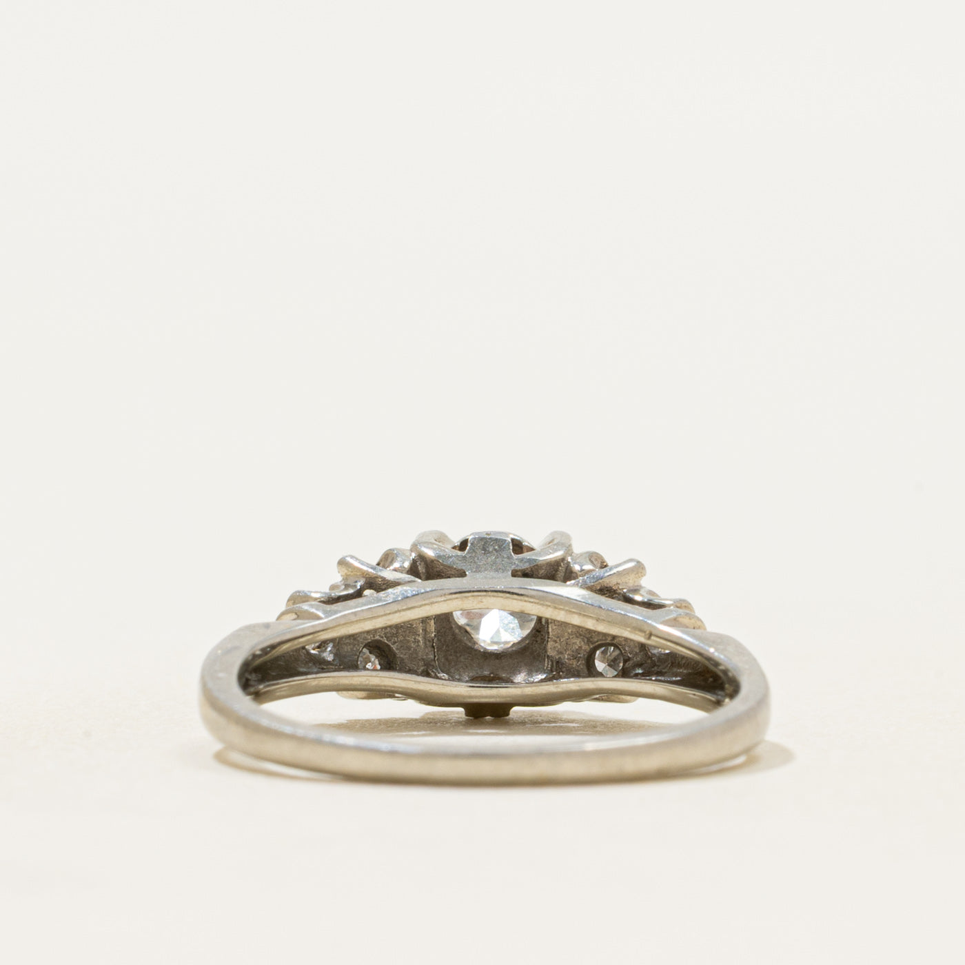 Illusion Set Diamond Textured Ring | 0.25ctw | SZ 4.75
