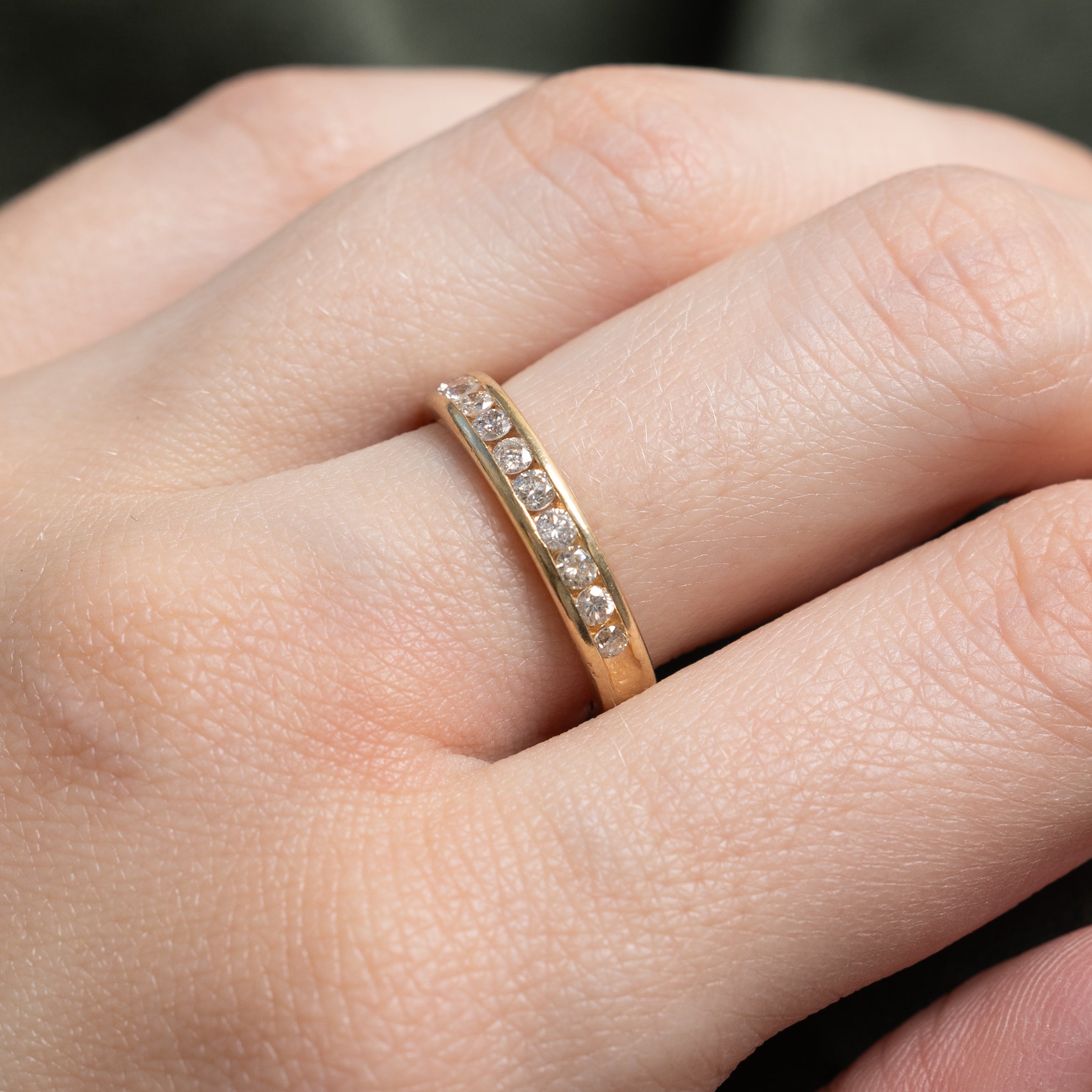 Channel Set Semi Eternity Diamond Band | 0.39ctw | 3.50mm | SZ 6.5
