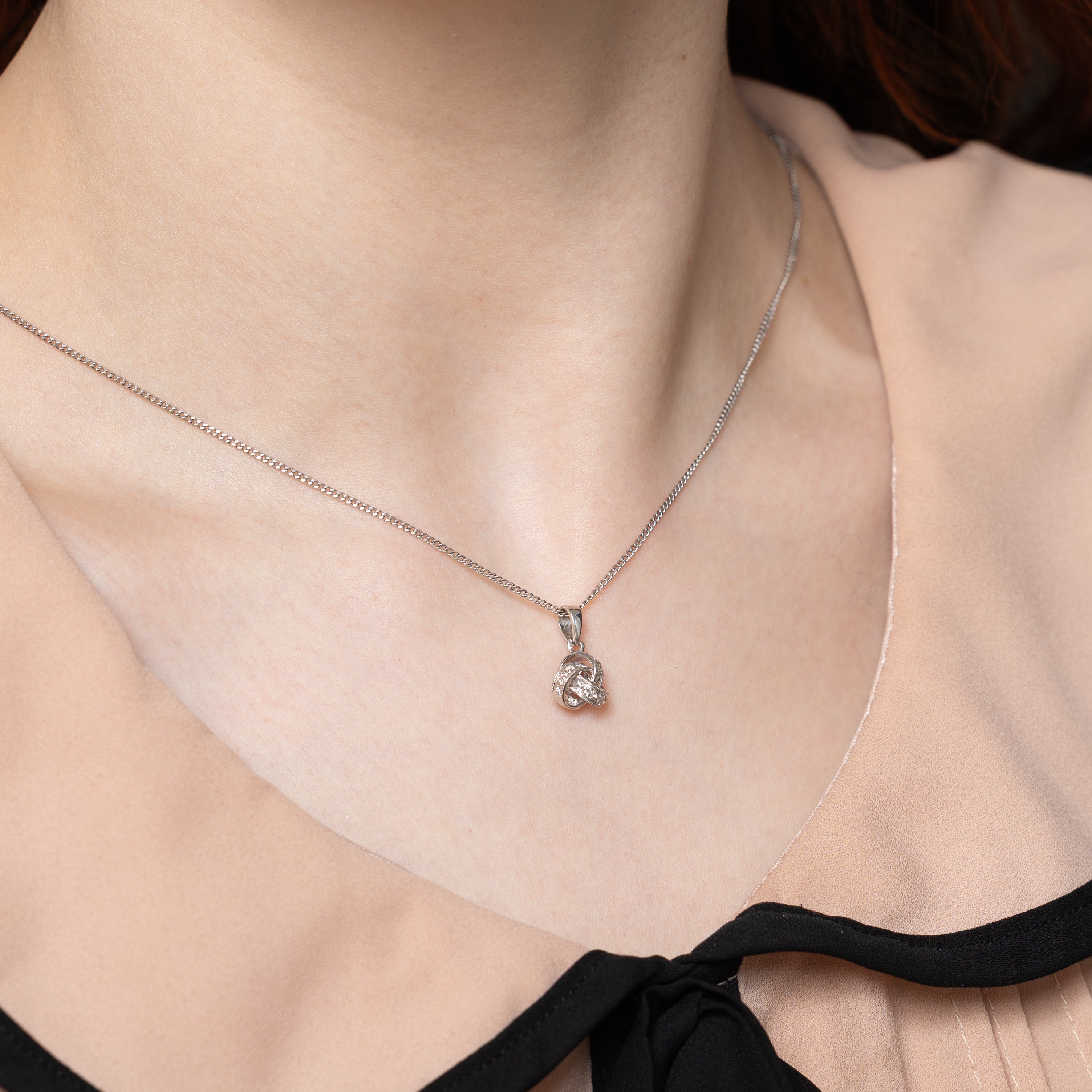 Diamond Knot Pendant | 0.03ctw