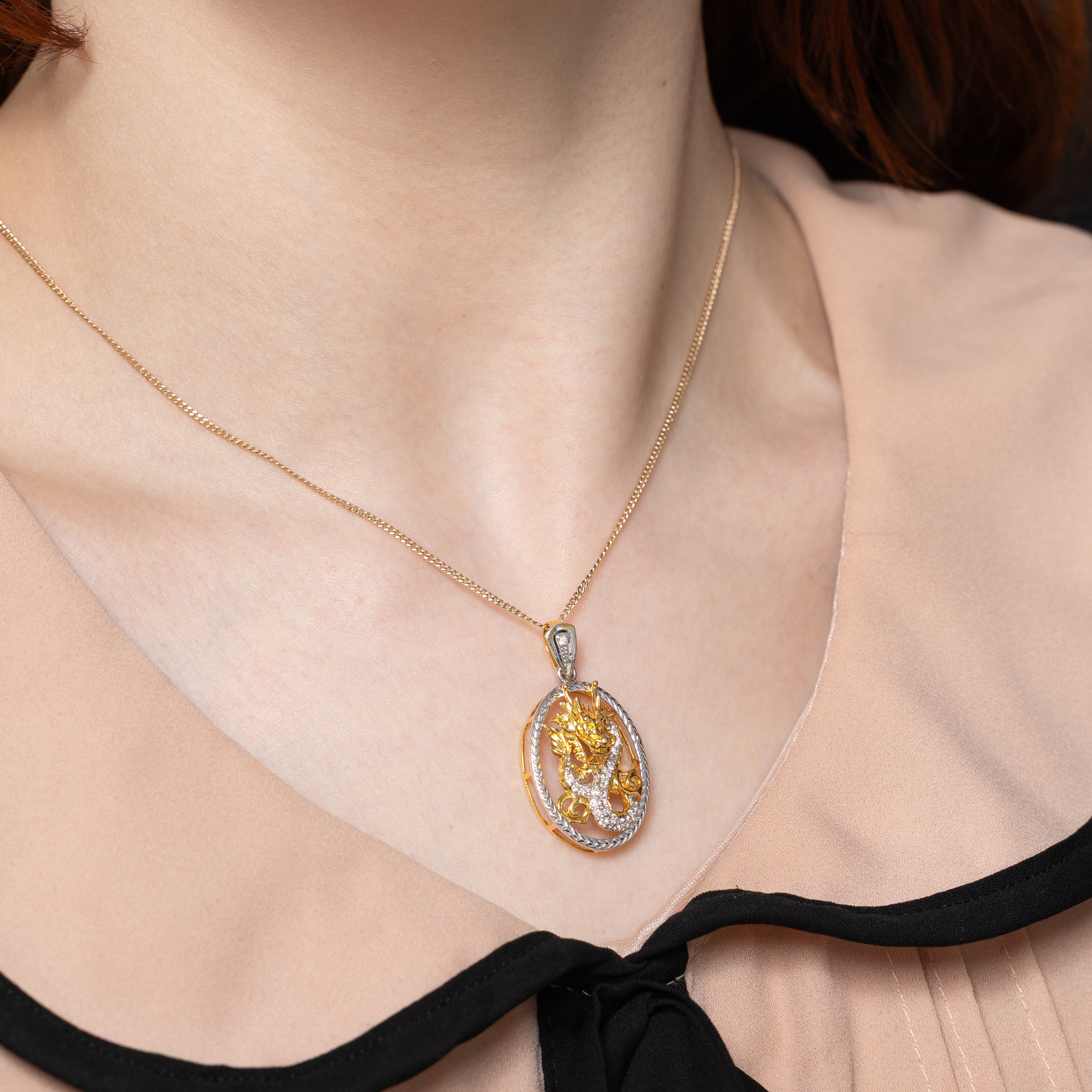 Diamond Dragon Pendant | 0.25ctw