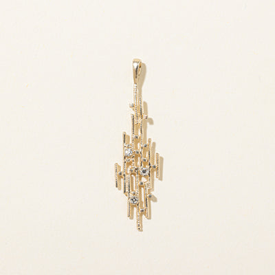 Scattered Diamond Abstract Pendant | 0.05ctw
